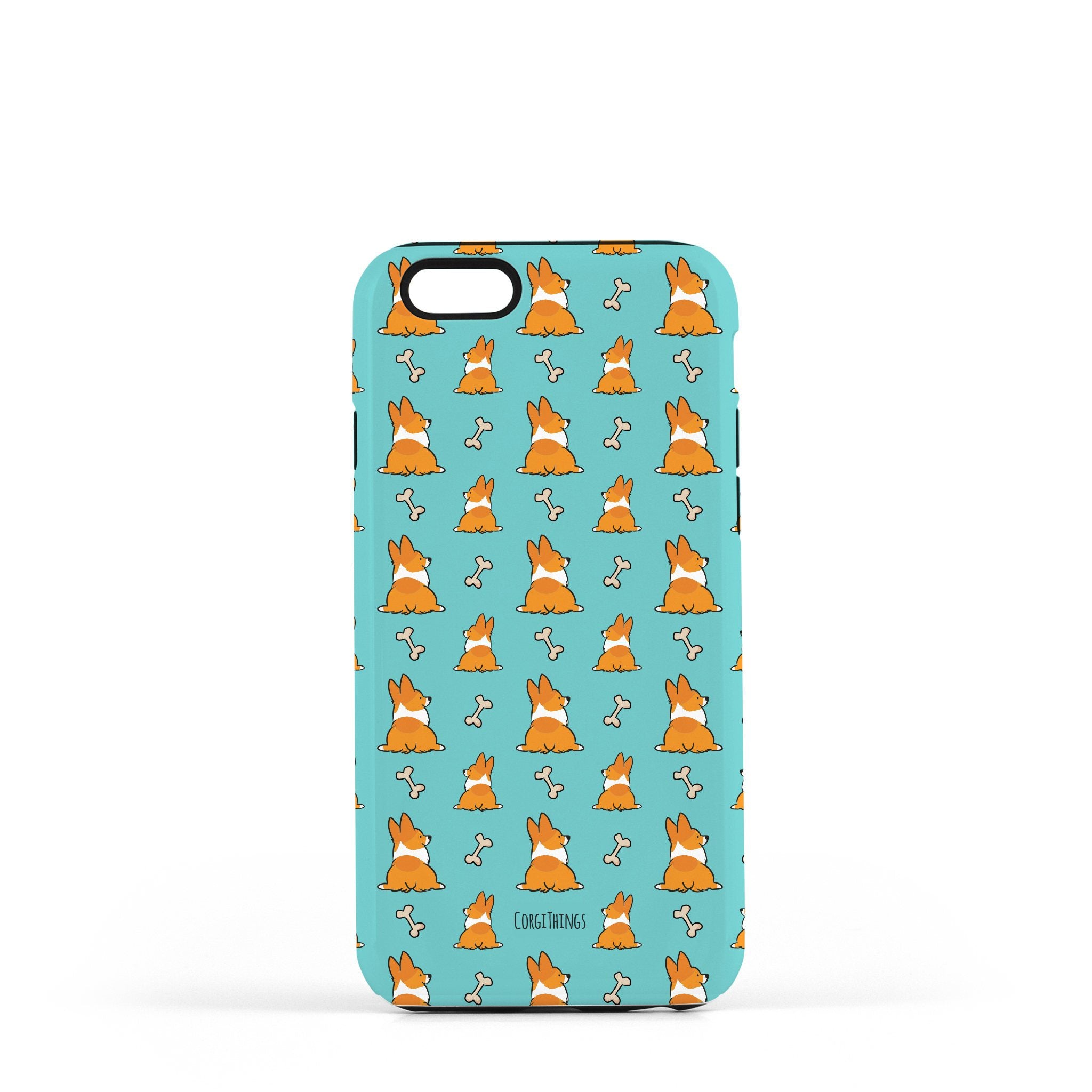 corgi phone case Corgi Butts & Bones Phone Case iPhone 15 Pro Max / Red Pembroke