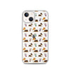 "Bubble Tea Tricolor Corgis" Clear iPhone Case