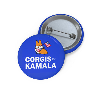 "Corgis for Kamala" Pin Button