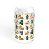 "Plant Lovers" Corgi Glass Tumbler | 16oz