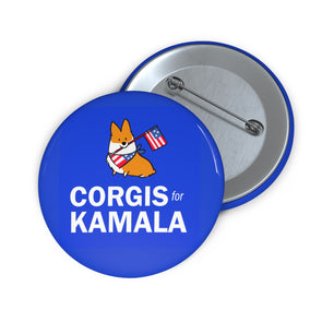 "Corgis for Kamala" Pin Button