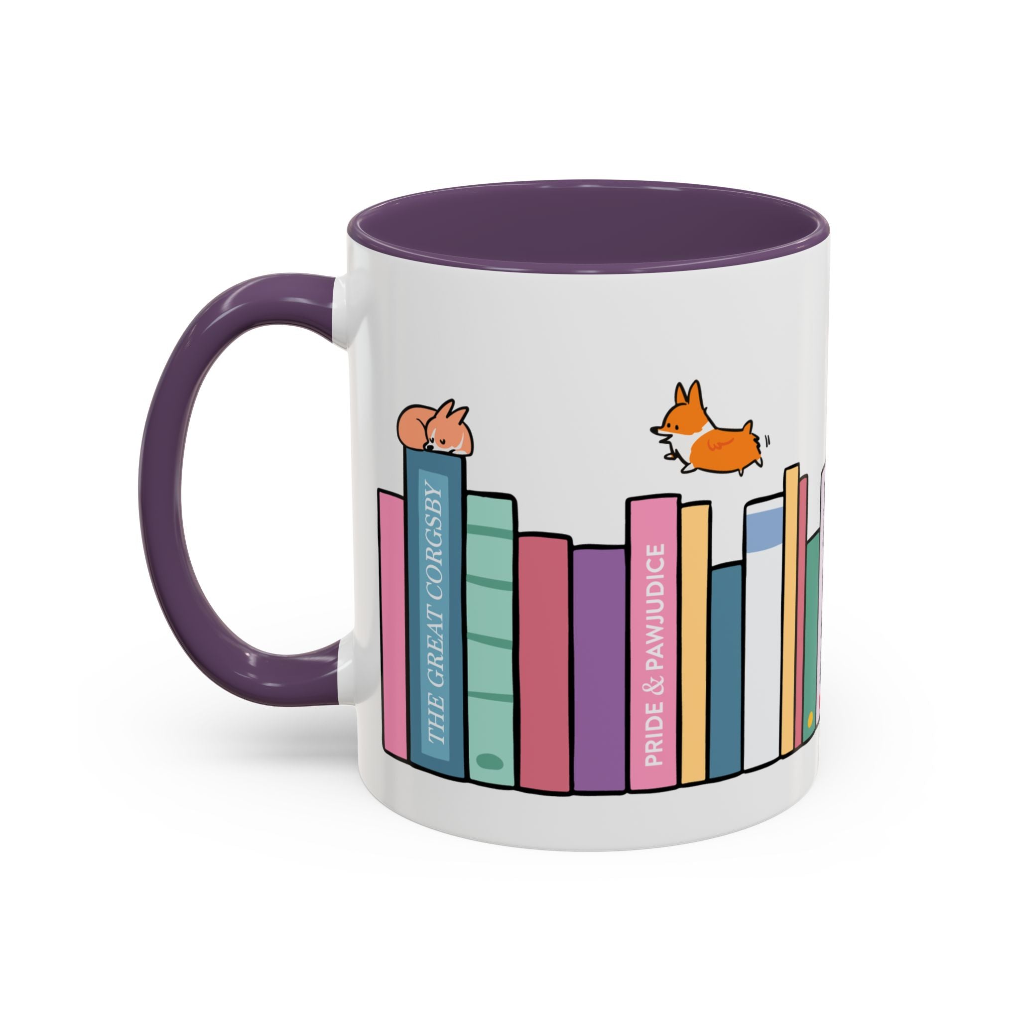 "Literary Classics" Bookworm Mug | Corgi Book Club