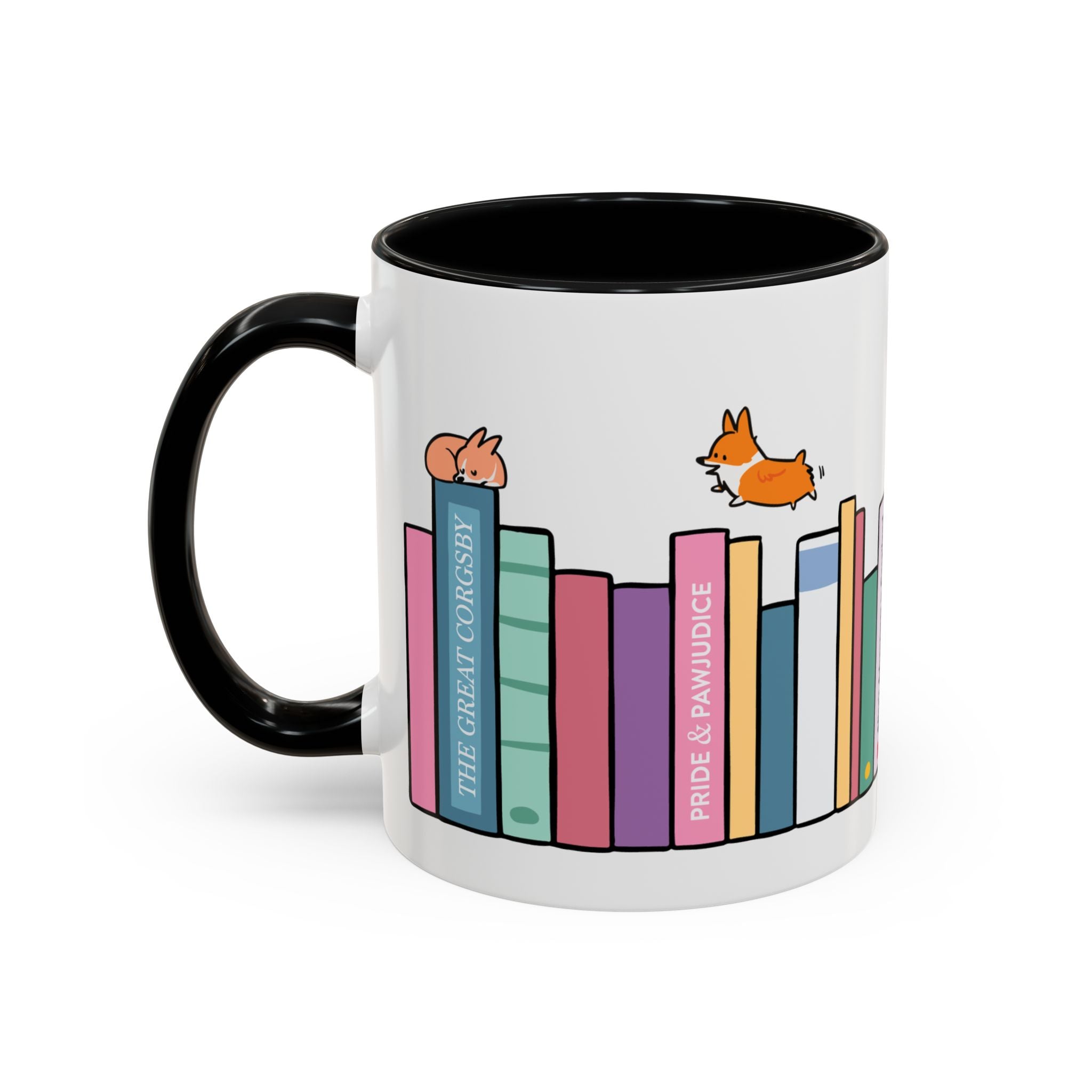"Literary Classics" Bookworm Mug | Corgi Book Club