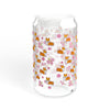 "Cherry Blossom Corgis" Glass Tumbler | 16oz