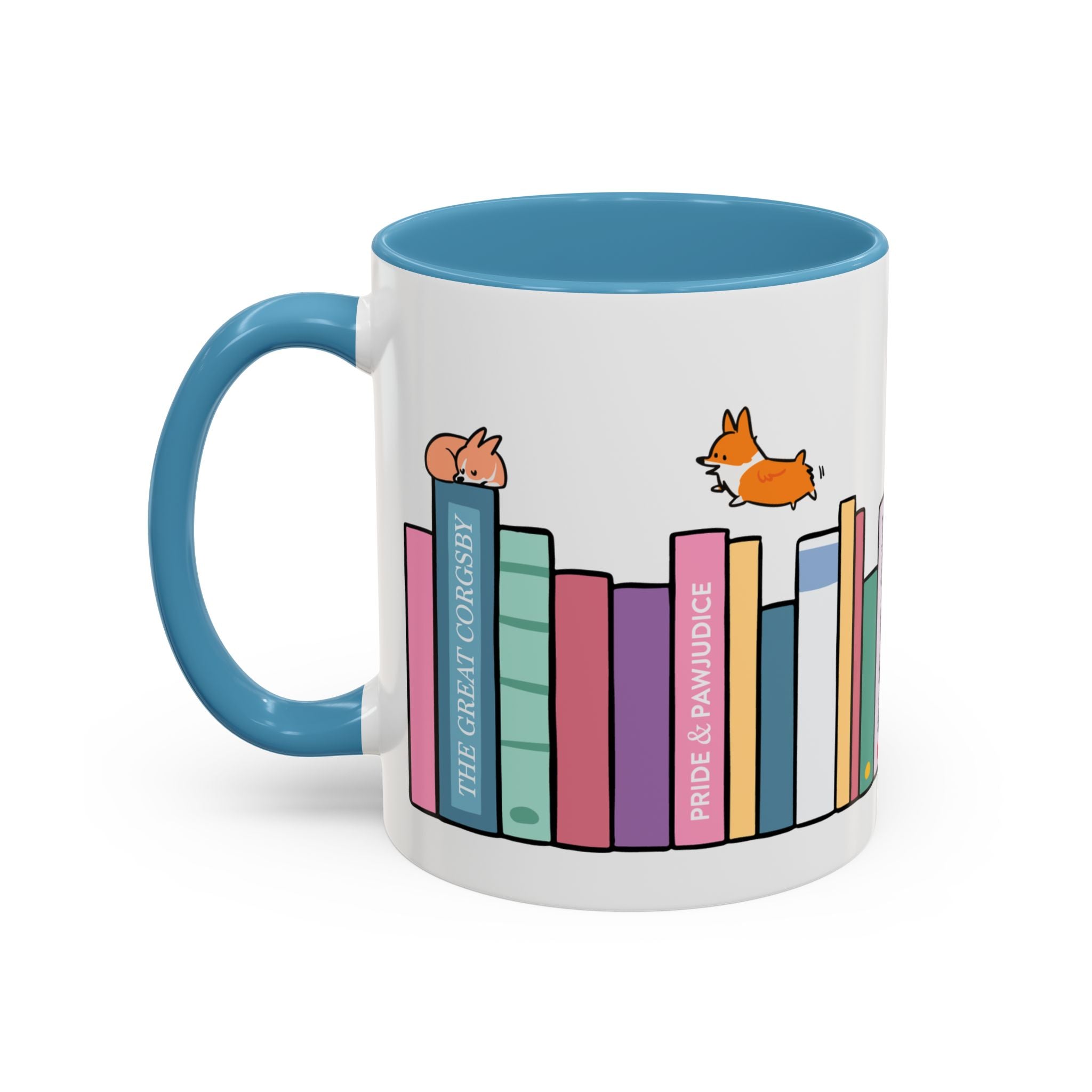 "Literary Classics" Bookworm Mug | Corgi Book Club