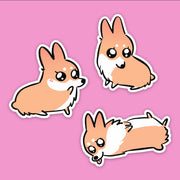 “Just a Baby" Red Corgis Sticker Pack
