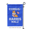 "Corgis for Harris Walz" Garden Flag