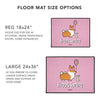 "Hoppy Spring" Corgi Floor Mat