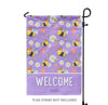 "BumbleCorgis" Lavender Garden Flag