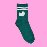 "Cash Money Green" Corgi Crew Socks