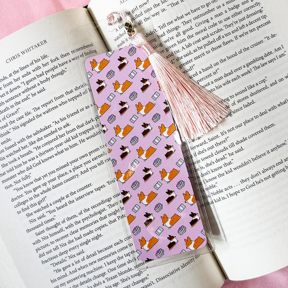 NEW! Pink Corgi Bookmark | Corgi Book Club