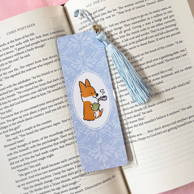 NEW! Blue Corgi Bookmark | Corgi Book Club