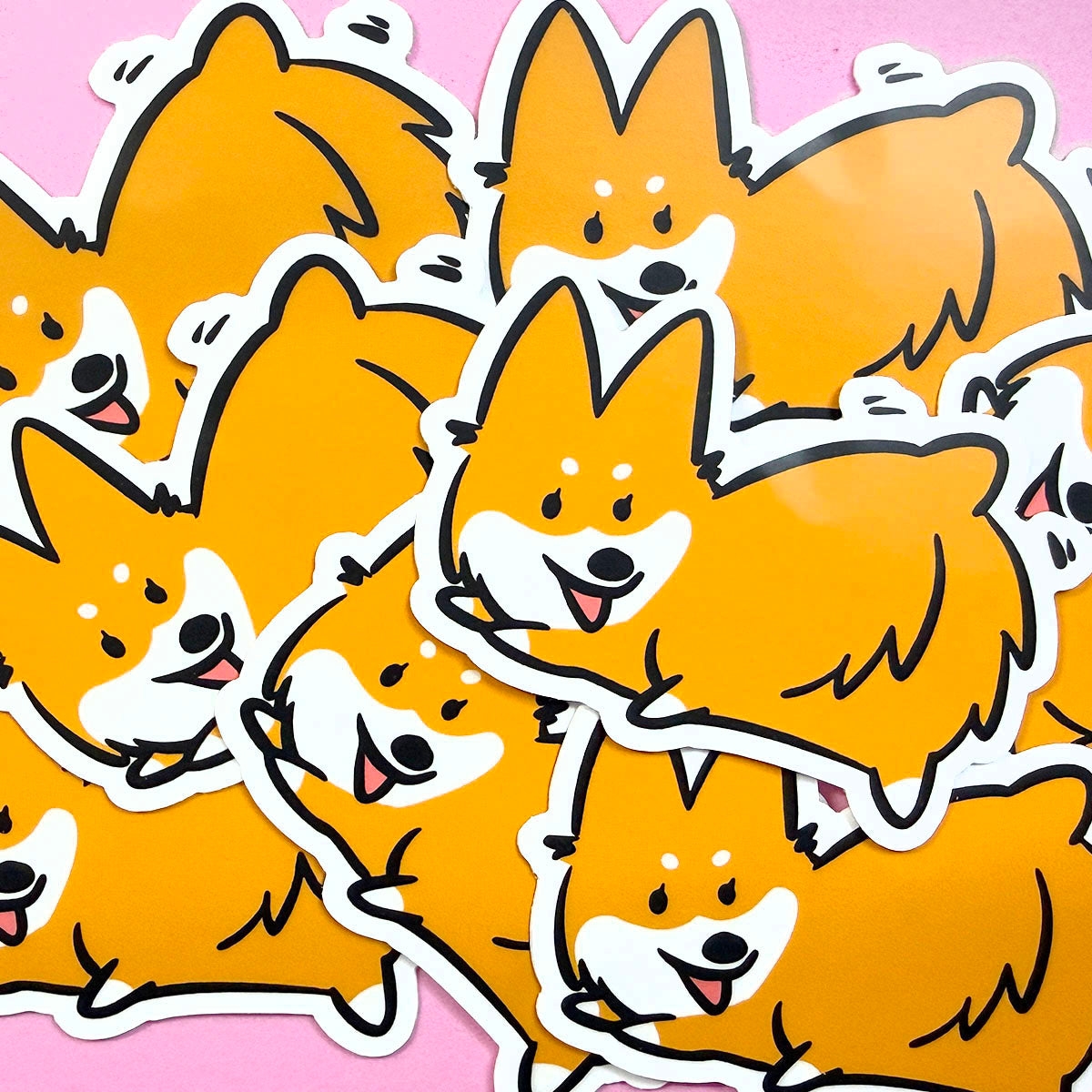"Party Butt" Corgi Vinyl Sticker