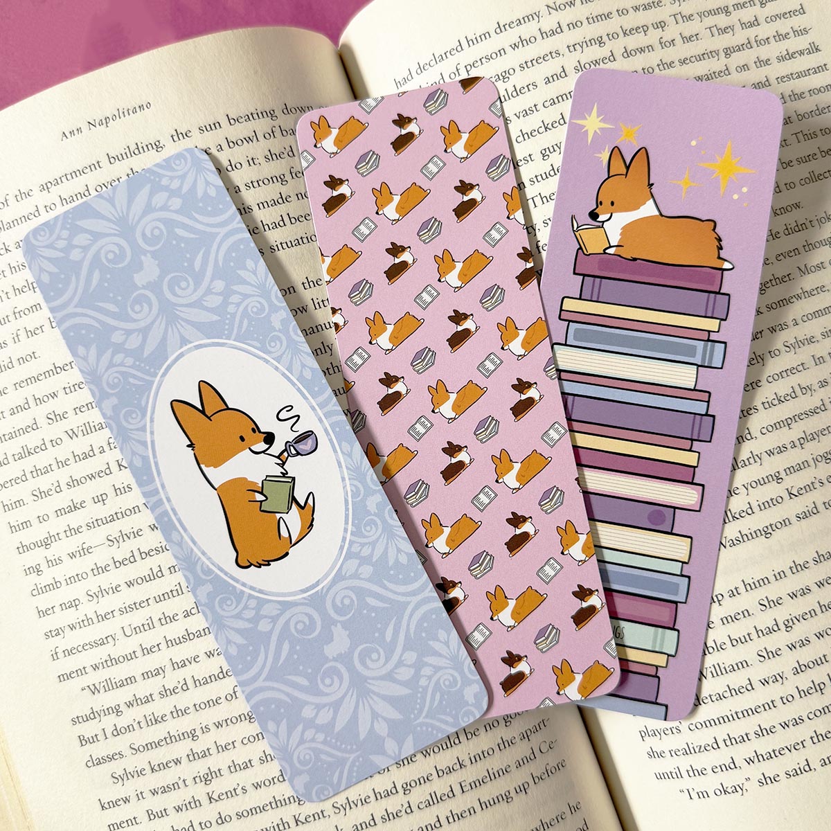Corgi Bookmarks Bundle | Corgi Book Club