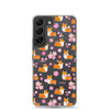 "Cherry Blossoms" Corgi Clear Samsung Phone Case