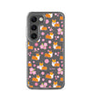 "Cherry Blossoms" Corgi Clear Samsung Phone Case