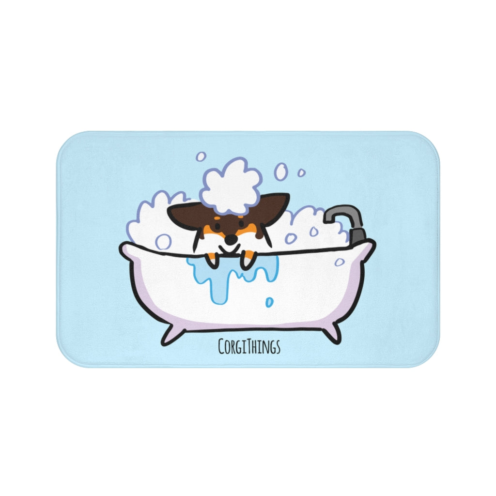 Tricolor Corgi Bath Mat
