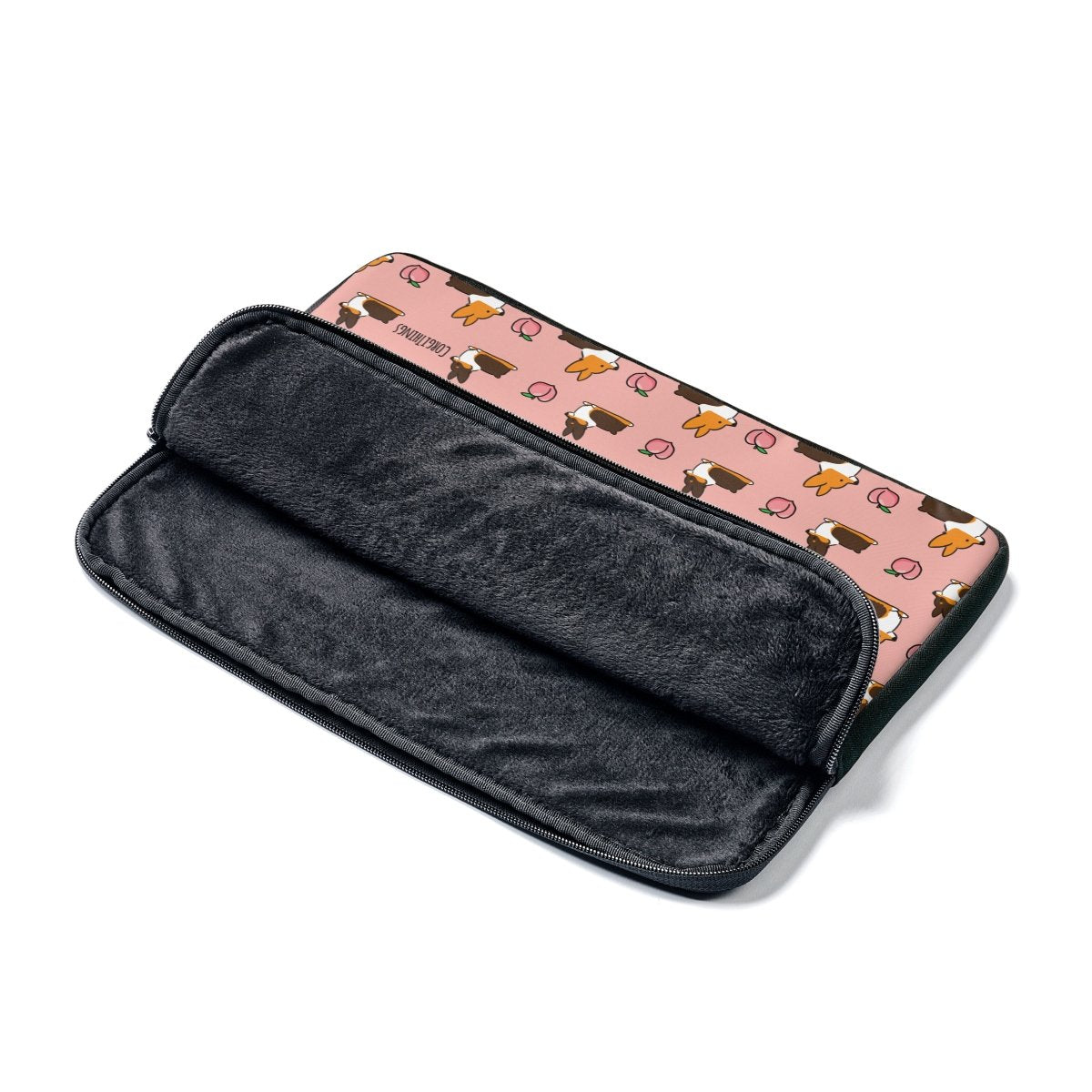 Tricolor Corgi Peach Sploot Laptop Sleeve | 3 Sizes