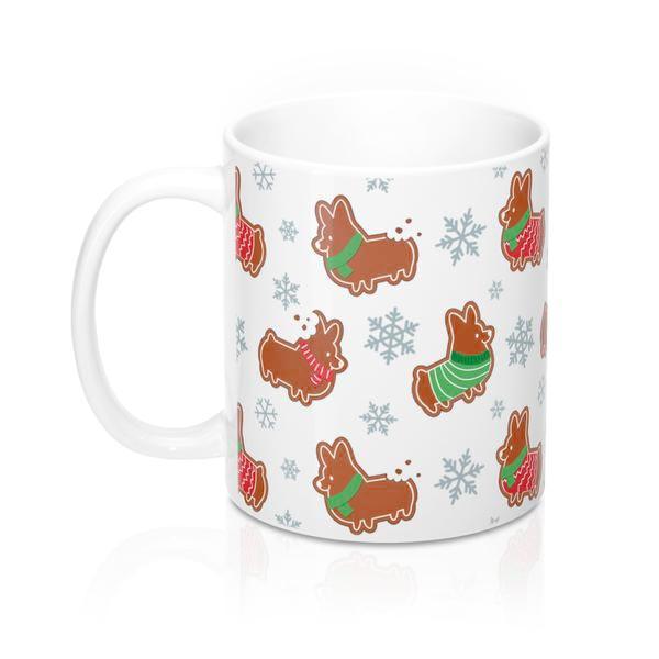 "Gingerbread Corgis" 11oz Mug | Holiday Collection