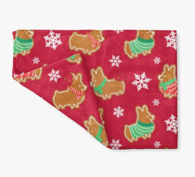 Corgi Holiday Blanket