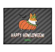 "Corgi Howloween Pumpkin" Floor Mat | Halloween Collection