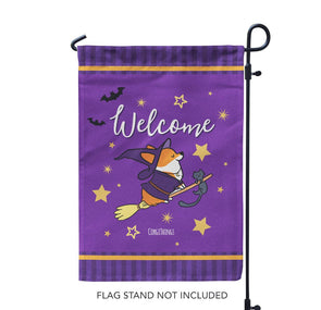 "Bewitched Corgi" Garden Flag | Halloween Collection