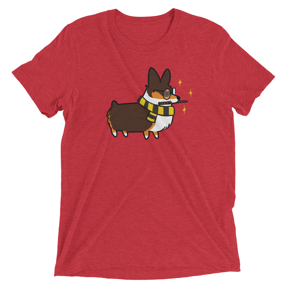 "Hufflefluff" Wizard Corgi T-Shirt