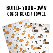 Build-Your-Own Corgi Things Beach Towel