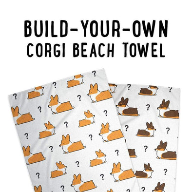 Build-Your-Own Corgi Things Beach Towel