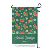 "Gingerbread Corgis" Green Garden Flag | Holiday Collection