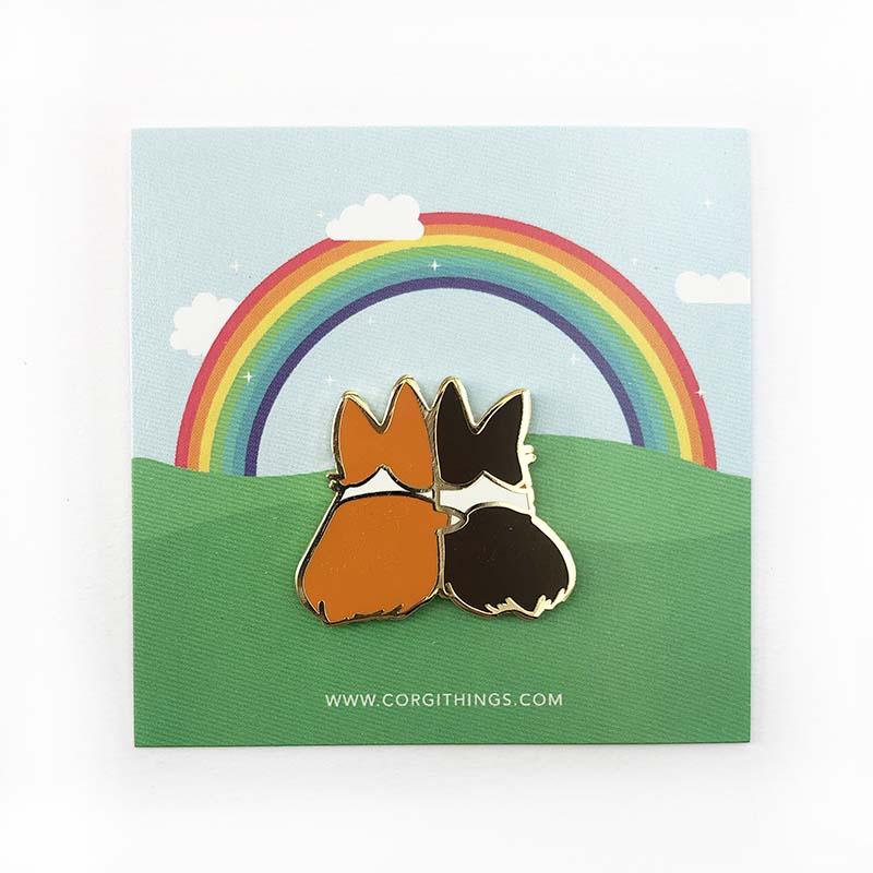 "Best Furiends Furever" Corgi Enamel Pin