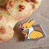 Pizza is Life Enamel Pin | Corgimoji Collectible Series