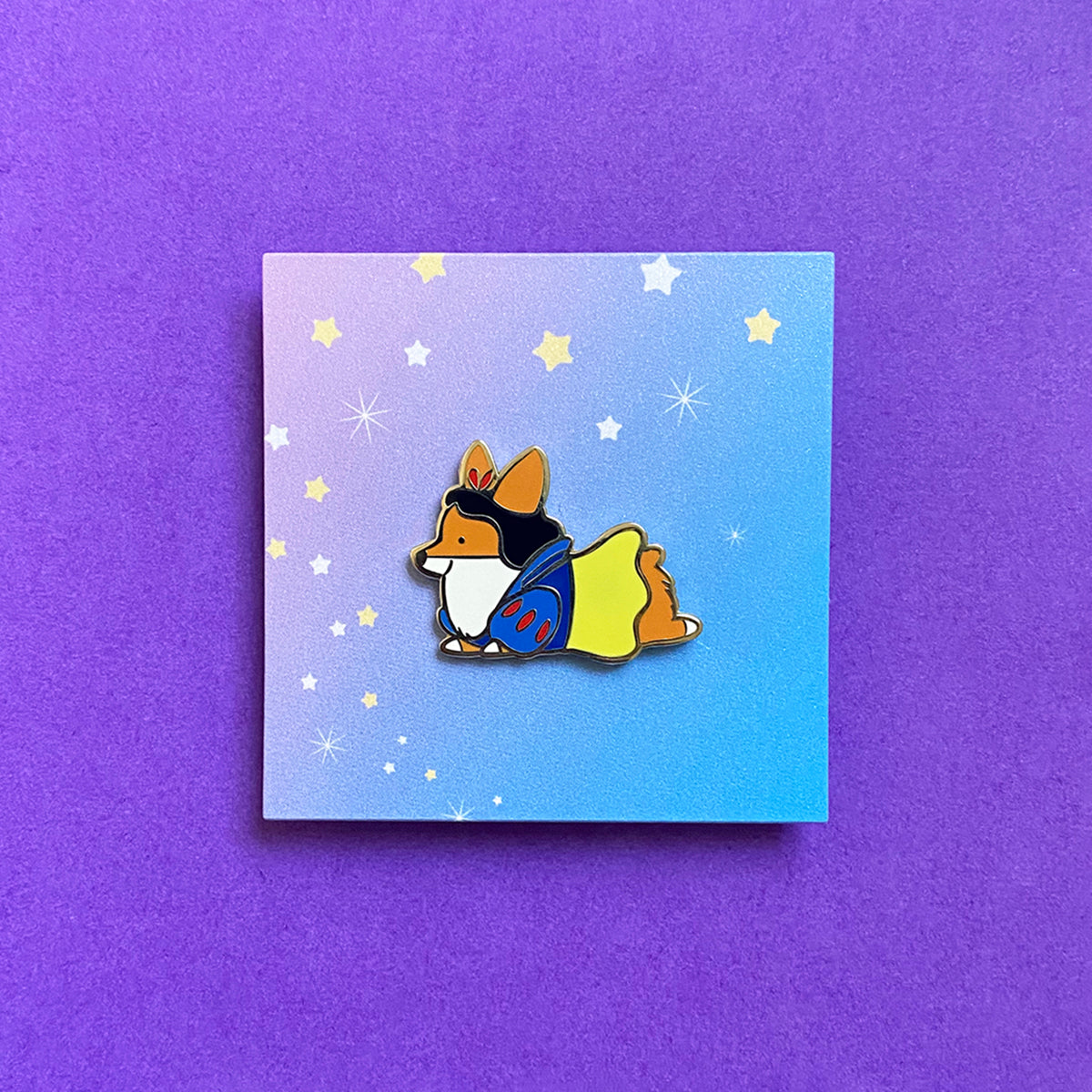 "Corg White" Enamel Pin | Storybork Collection