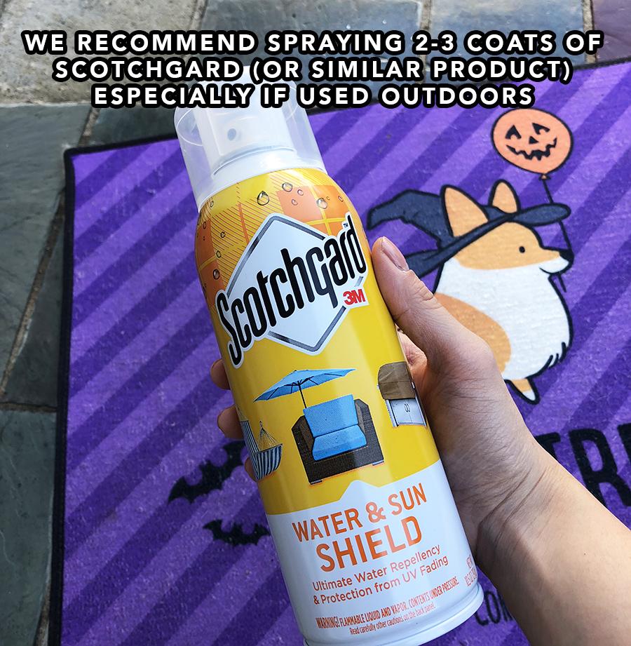 "Witchy Corgi" Trick-or-Treat Floor Mat | Halloween Collection