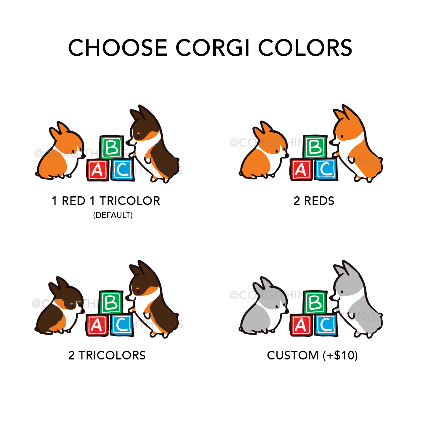 Baby Corgi Milestone Blanket | Customizable