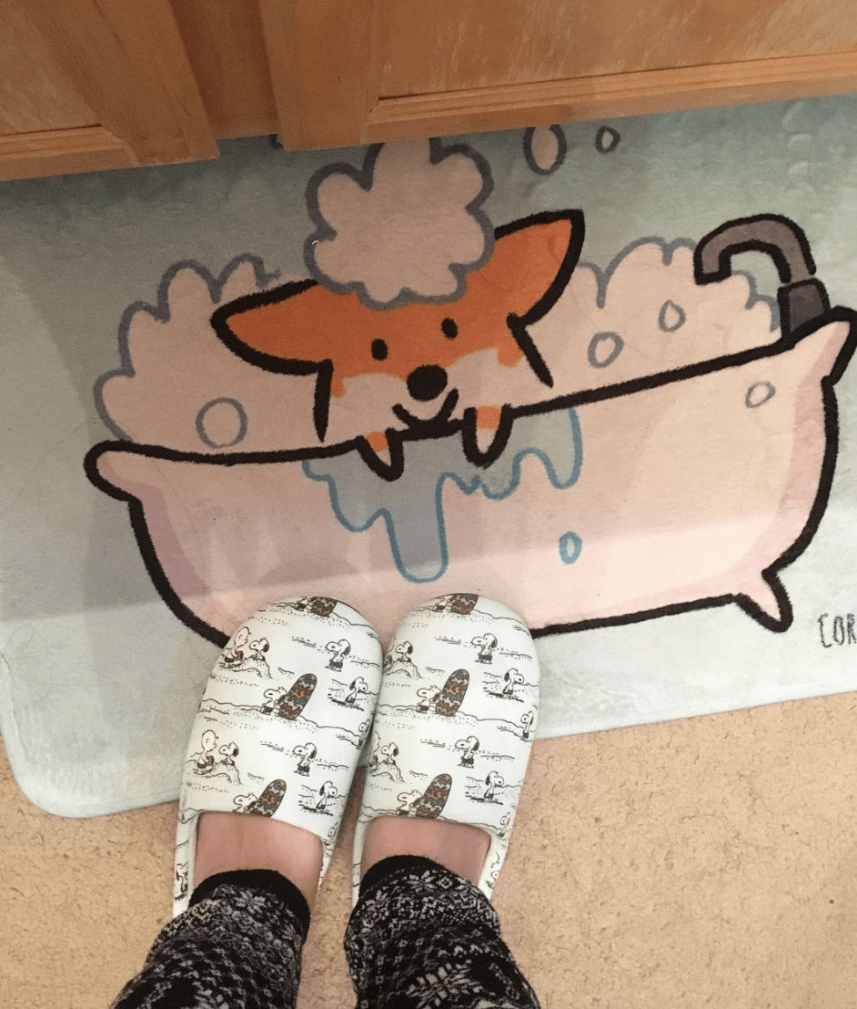 Red Corgi Bath Mat | 2 Sizes