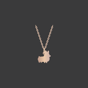PREORDER: Corgi Things Necklace | Rose GoldFilled