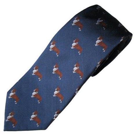 Blue Welsh Corgi Tie