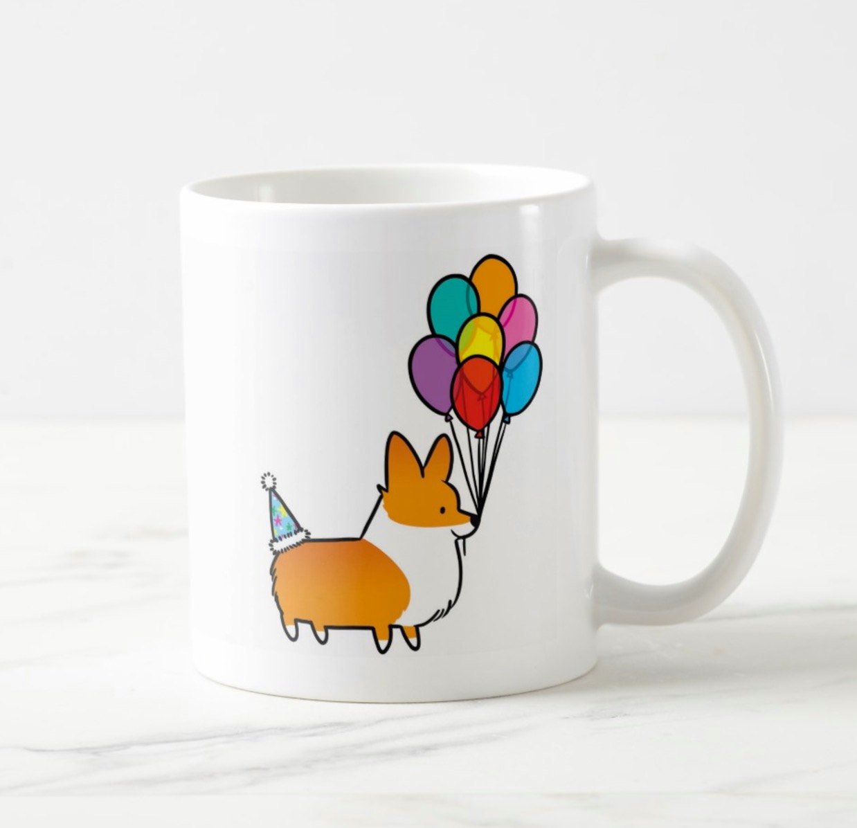 Birthday Celebrations Corgi Mug | 11oz / 15oz