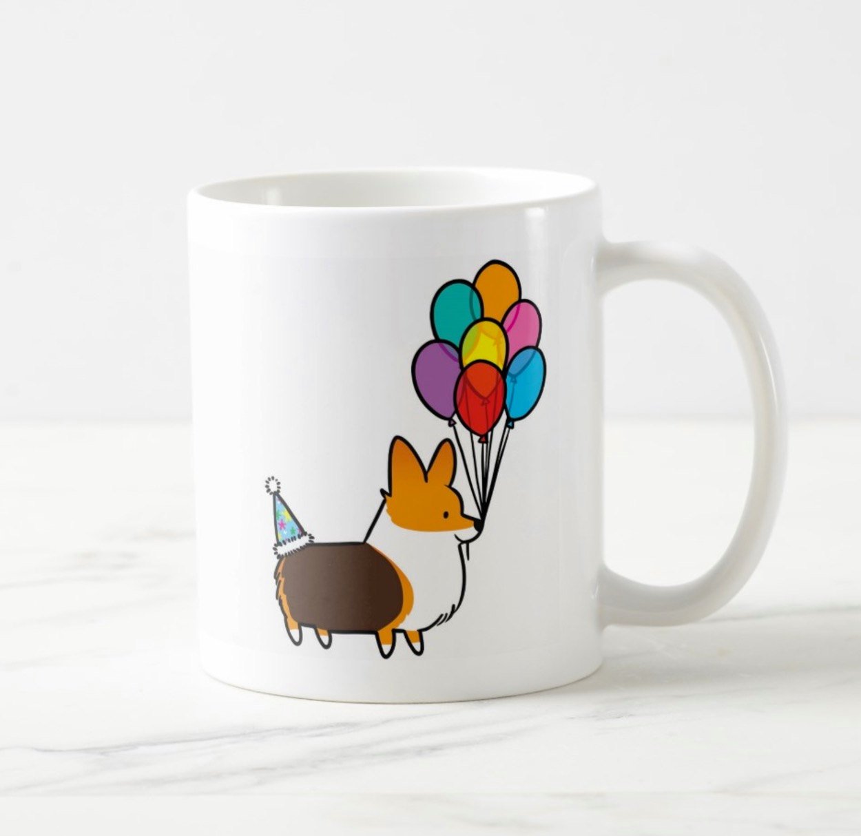 Birthday Celebrations Corgi Mug | 11oz / 15oz