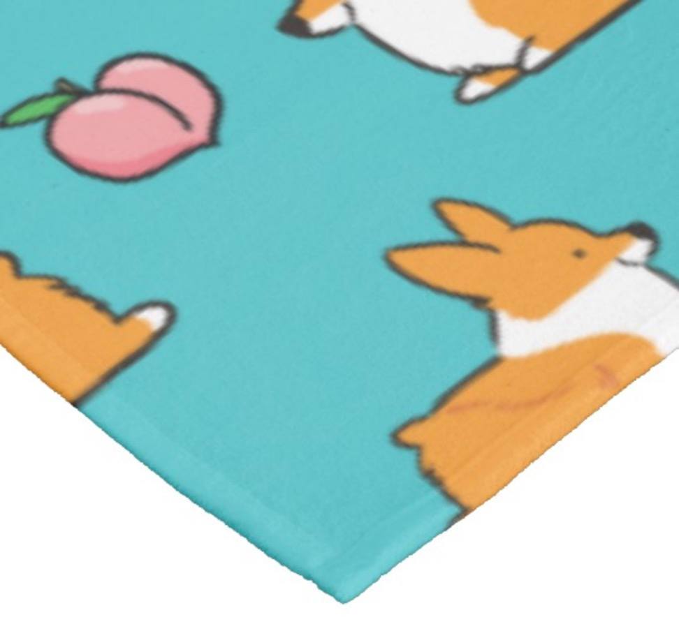 Blue Corgi Sploot Fleece Blanket | 3 Sizes