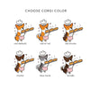 Customizable Corgi "I Loaf Your Buns" Apron | 100% Polyester 27" x 33" | Choose BG Color and Corgi Color | Made to Order