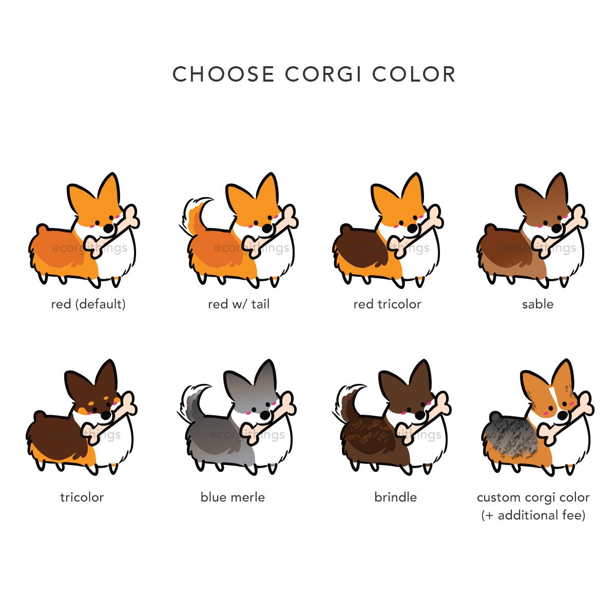 Custom Corgi Bone Fabric Placemat | 12x18x0.1" Polyester Fabric & Neoprene Pet Mat | Personalize Color, Corgi, Name | Made to Order