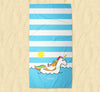 Summertime Loafin' Corgi Beach Towel