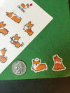 2 Pembroke Corgi Sticker Sheets $12 | Mini Vinyl Stickers