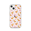 "Cherry Blossom" Classic Corgi Clear iPhone Case