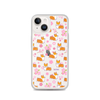 "Cherry Blossom" Classic Corgi Clear iPhone Case