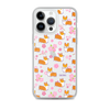 "Cherry Blossom" Classic Corgi Clear iPhone Case