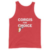 "Corgis for Choice" Unisex Tank Top (Dark Tee)