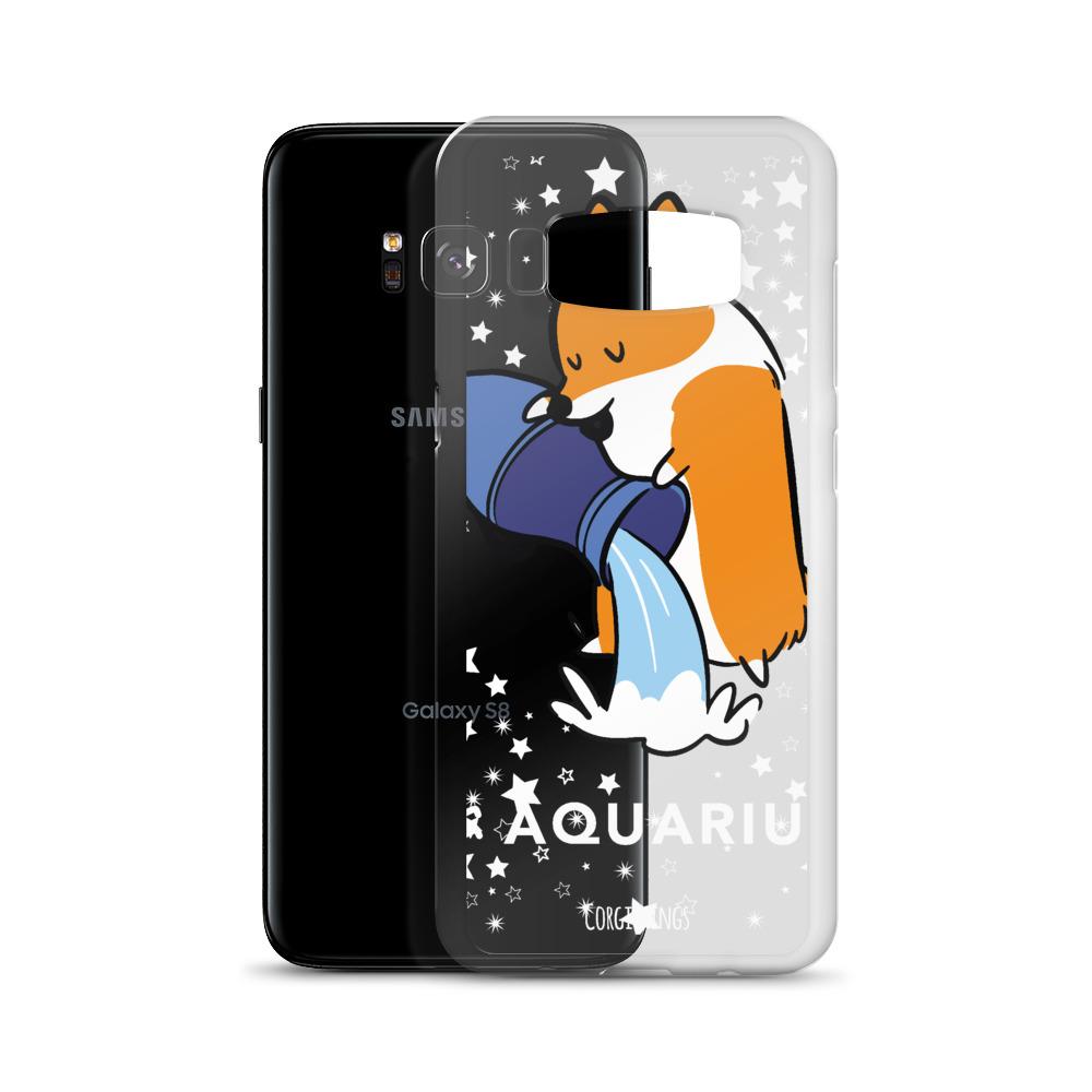 Aquarius | Corgi Horoscope Samsung Phone Case